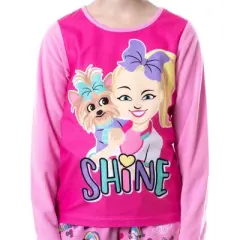 Nickelodeon Jojo Siwa Girls' Jojo and BowBow Shine 2 Piece Pajama Pant Set