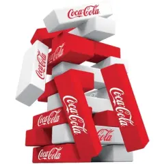 MasterPieces Games - Coca-Cola Wood Block Tumble Tower