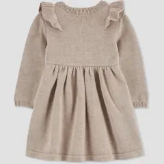 Carter's Just One You&reg;️ Baby Girls' Cozy Heather Dress with Tights Set