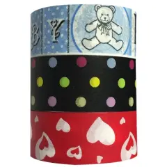 Wrapables Adorable Washi Masking Tape (Set of 3)