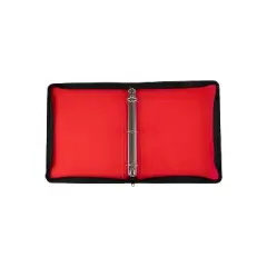JAM PAPER Zipper 1/2" 3-Ring Binder Red (400738571)