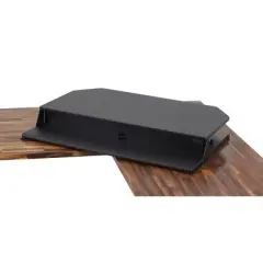 FlexPro Premier Electric Height Adjustable Corner Desk &ndash; 39.25&rdquo; Standing Desk Converter &ndash; Black &ndash; Stand Steady