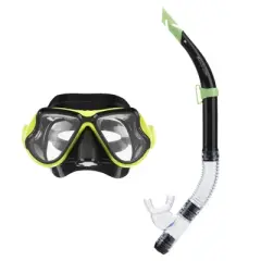 Hawaii Divers Beluga Jr Snorkel Combo &ndash; Bright Yellow/Black | Ages 8+