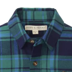 Hope & Henry Boys' Flannel Button Down Shirt, Infant