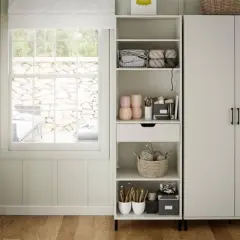 Vario Open Cabinet with Drawer White - Room & Joy