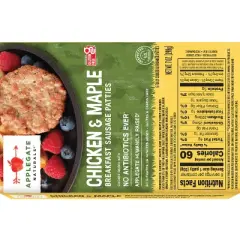 Applegate Naturals Chicken & Maple Frozen Sausage Patties - 6ct/7oz