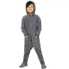 Footed Pajamas - Howling Moon Toddler Hoodie Chenille Onesie
