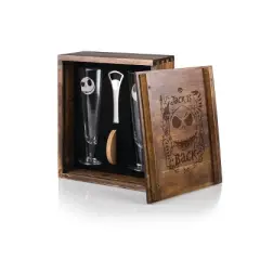 Picnic Time Nightmare Before Christmas Jack Beverage Glass Gift Set: Drinking Glasses Set, Disney, Oktoberfest, 2 Pcs