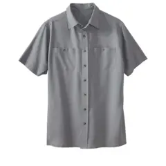 KingSize Men's Big & Tall Short-Sleeve Linen Shirt