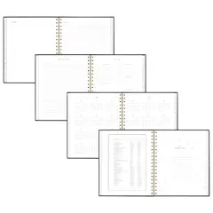 Sugar Paper Essentials 10.25"x8.813" 2026 Large Hardcover Black Badge Planner