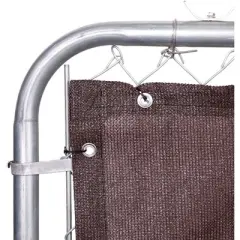 Farmlyn Creek 2 Pack Outdoor Privacy Fence Screen with Zip Ties for Patio and Balcony, Brown, 3 x 4 In