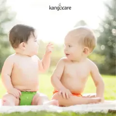 Kanga Care Rumparooz Double Leg Gusset Reusable Cloth Diaper Cover One Size Aplix Tadpole Green 6-35 lbs