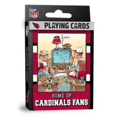 MasterPieces Officially Licensed NFL Arizona Cardinals Fan Deck Playing Cards - 54 Card Deck