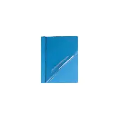 Oxford Clear Front Report Cover 3 Fasteners Letter 1/2" Capacity Blue 25/Box 55801