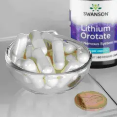 Swanson Mineral Supplements Lithium Orotate 5 mg Capsules 60ct