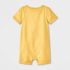 Baby These Rolls Are Homemade Short Sleeve Romper - Cat & Jack&trade; Yellow