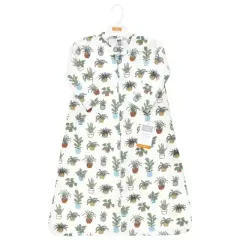 Hudson Baby Long Sleeve Cotton Jersey Sleeping Bag, Sack, Blanket, Plants