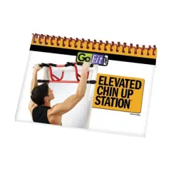 GoFit Elevated Chin Up Station - Red/Black