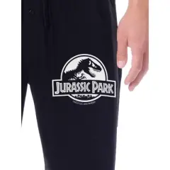 Jurassic Park Mens' Movie Film Park Logo Icon Sleep Pajama Pants Black