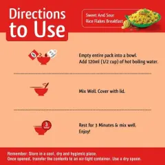 Mtr 3-minute Breakfast- Khatta Mitha Poha 80 gms - Food / Masala / Dal