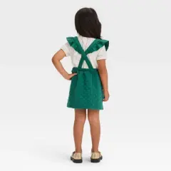 Toddler Girls' Short Sleeve Skirtall Set - Cat & Jack&trade; Green