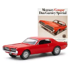 1967 Mercury Cougar Red "Mercury Cougar Dan Gurney Special" "Vintage Ad Cars" Series 2 1/64 Diecast Model Car Greenlight