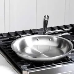 All-Clad D3 Stainless Steel Frying Pan with Lid, Tri-Ply Bonded, 12-Inch