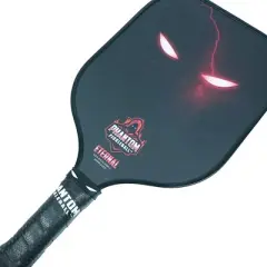 Phantom Pickleball 16'' Eternal 14mm T700 Carbon Fiber Traditional Pickleball Paddle with Cover - Red