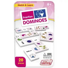Junior Learning Fraction Dominoes, 2 Sets