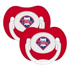 BabyFanatic Official Sport Pacifier 2-Pack - MLB Philadelphia Phillies