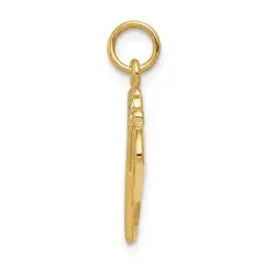 Black Bow Jewelry 14k Yellow Gold Lacrosse Sticks Charm or Pendant