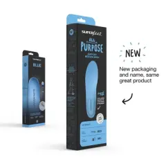Superfeet All-Purpose Support Medium Arch Insoles (Blue) - Trim-To-Fit Orthotic Shoe Inserts