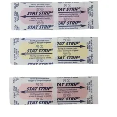 Stat Strip Adhesive Bandage, &frac34;" x 3", Assorted Neon Colors, 100/bx (Each)