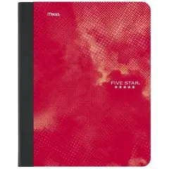 Five Star Active Comp Book 80ct Red