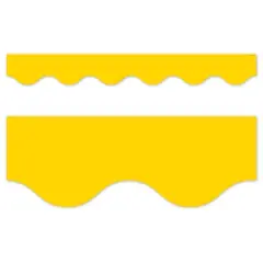 Creative Teaching Press&reg; Core Decor Yellow Wavy EZ Border, Bulletin Board Border, 48 Feet Per Pack, 3 Packs