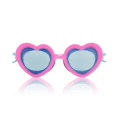Speedo Kids' Sunny Vibes Swim Goggles - Pink Heart: Latex-Free, Anti-Fog, Adjustable