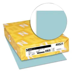 Neenah Paper Exact Index Card Stock 110 lbs. 8-1/2 x 11 Blue 250 Sheets/Pack 49521