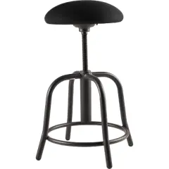 18"-25" Height Adjustable Designer Stool with Padded Seat and Frame - Hampden Furnishings