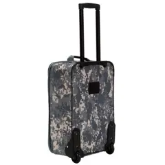 Rockland Melbourne 3pc Expandable ABS Hardside Checked Spinner Luggage Set - Camo