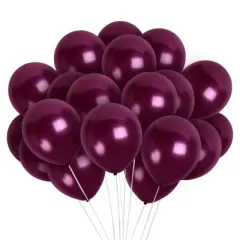 Treasures Gifted Pearlescent Plum Purple Balloons - 12 Inch Latex Balloons - 100 Pack