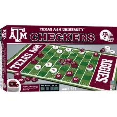MasterPieces Officially licensed NCAA Texas A&M Aggies Checkers Board Game for Families and Kids ages 6 and Up