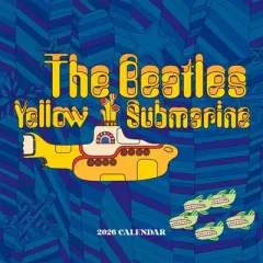 TF Publishing 13.5"x14.5" 2026 The Beatles Yellow Submarine Wall Calendar