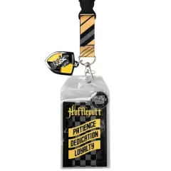 Harry Potter Hufflepuff Characteristics Enamel Charm Lanyard