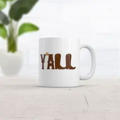 Crazy Dog Yall Boots Mug Funny Sarcastic Southern Graphic Novelty Coffee Cup-11oz