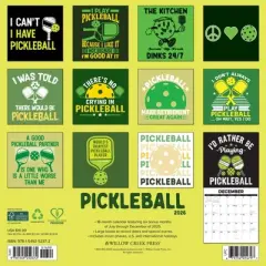 Willow Creek Press 2026 Pickleball Wall Calendar