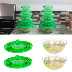20 PC set Glass Bowl Set with Lid - Citrus