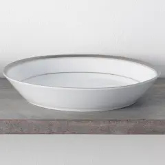 Noritake Charlotta Platinum Set of 4 Coupe Dinner Bowls