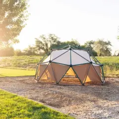 Lifetime 60" Climbing Dome with Canopy, Tan and Green (90612)