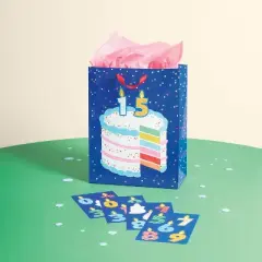 Large Gift Bag Cake with Stickers - Spritz&trade;