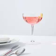 6oz 4pk Glass Entertaining Cocktail Coupe Glasses - Threshold&trade;: Lead-Free, Dishwasher-Safe, Traditional Style Drinkware Set